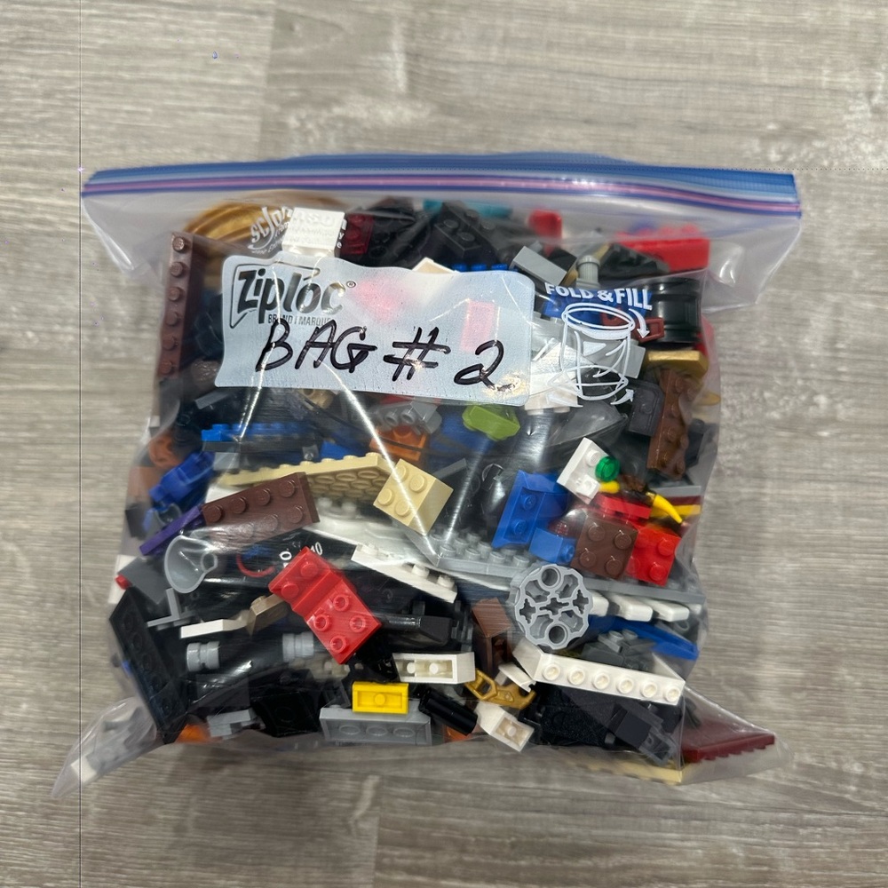 Lego Assorted Building Pieces in Ziplock Bag